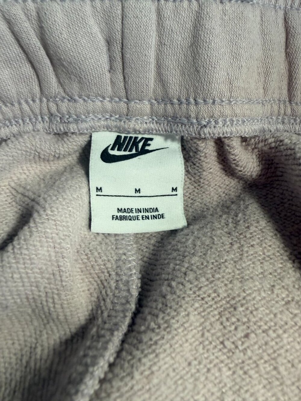 Nike Sportswear Club Fleece Joggers Tan Blush Pink Women’s Size Medium - Picture 4 of 4
